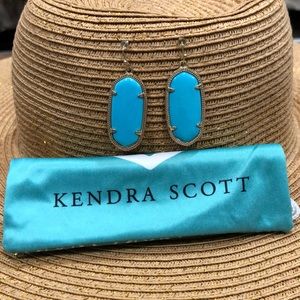 Kendra Scott medium sized blue earrings